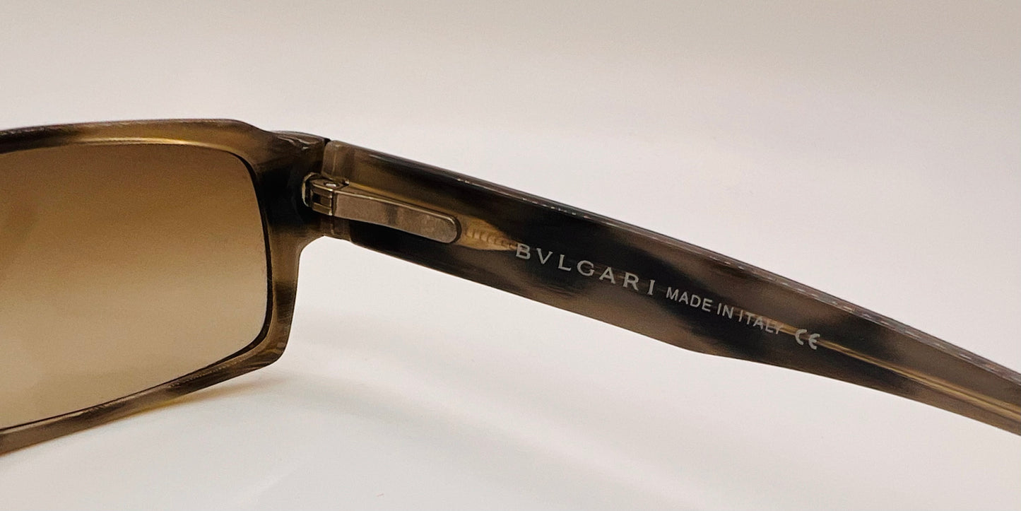 Bvlgari BV715 707/13 Sunglasses – Black Frame with Brown Gradient Lenses