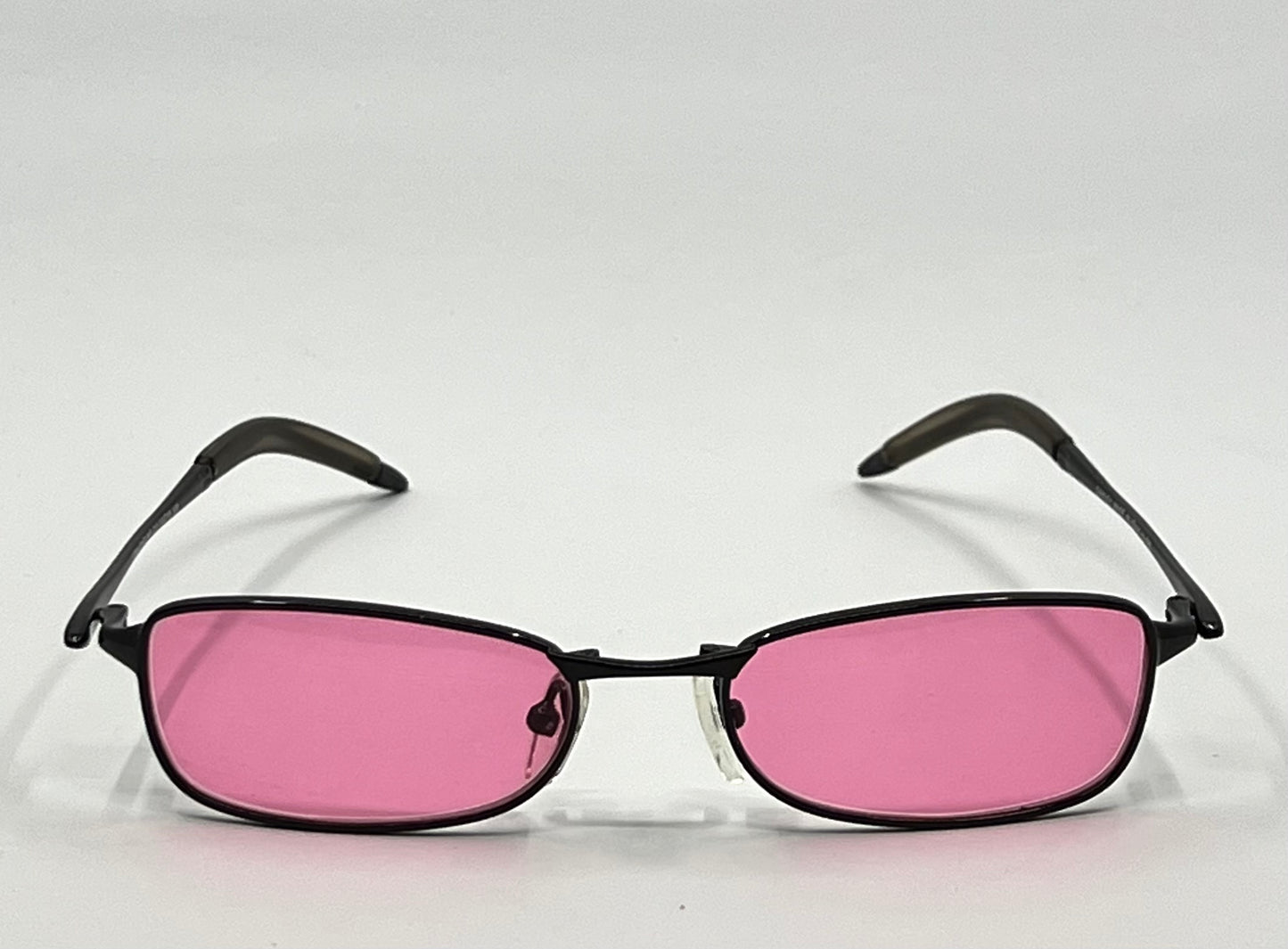 Oakley Straight Line 2.0 11-729 Vintage Sunglasses w/New Solid Pink Custom Tined Lenses-NOS/Unworn