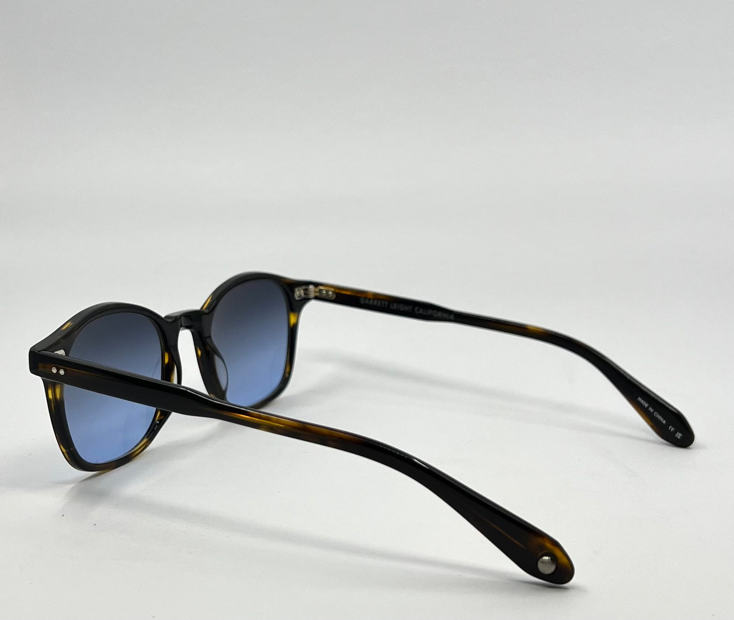 Garrett Leight California Riley COFT Sunglasses w/New Gradient Tinted Custom Lenses-Full Kit
