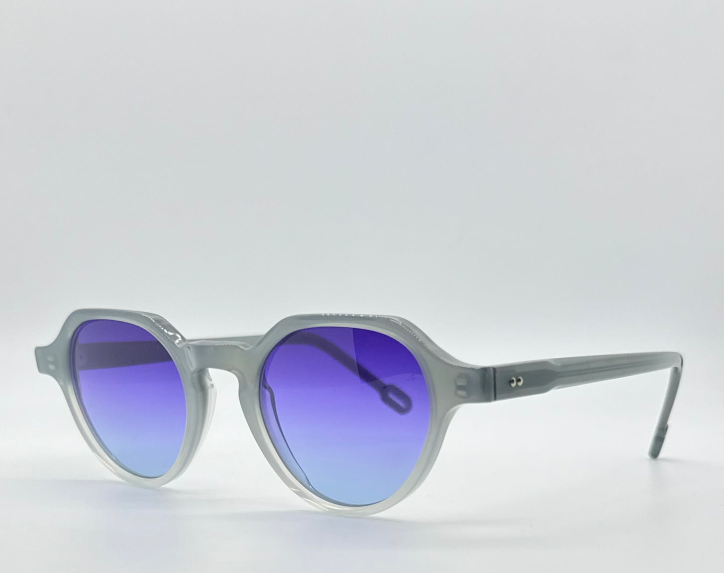 ODETTE LUNETTES STUART 4029 w/New Gradient Violet Customs Lenses-France-New / Unworn