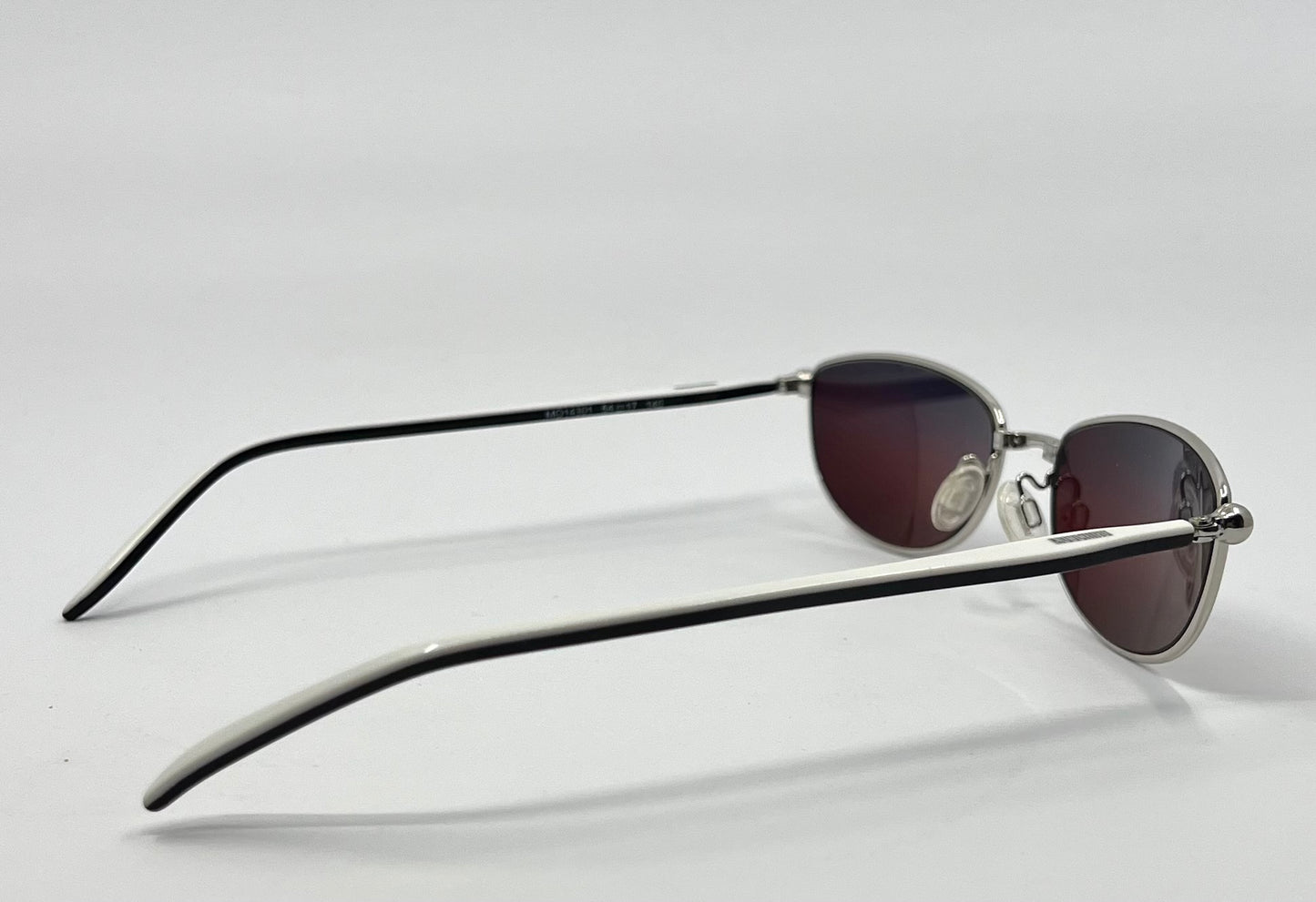 Moschino MO14301 Vintage Sunglasses w/New Solid Plum Tinted Custom Lenses-Italy