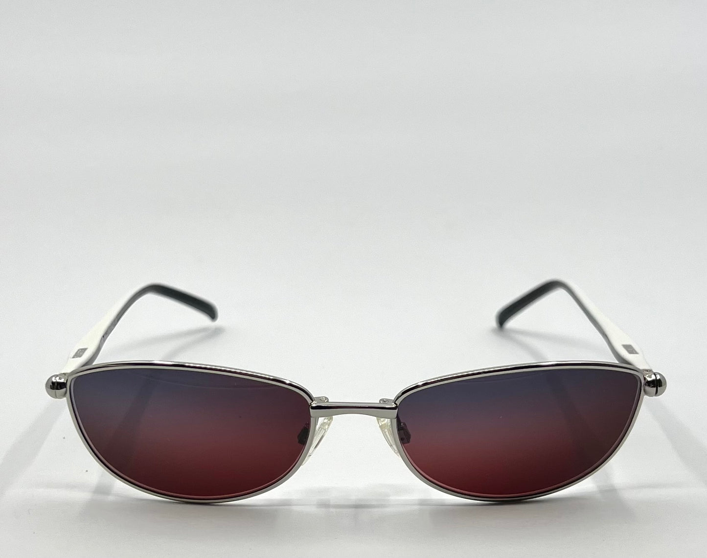 Moschino MO14301 Vintage Sunglasses w/New Solid Plum Tinted Custom Lenses-Italy