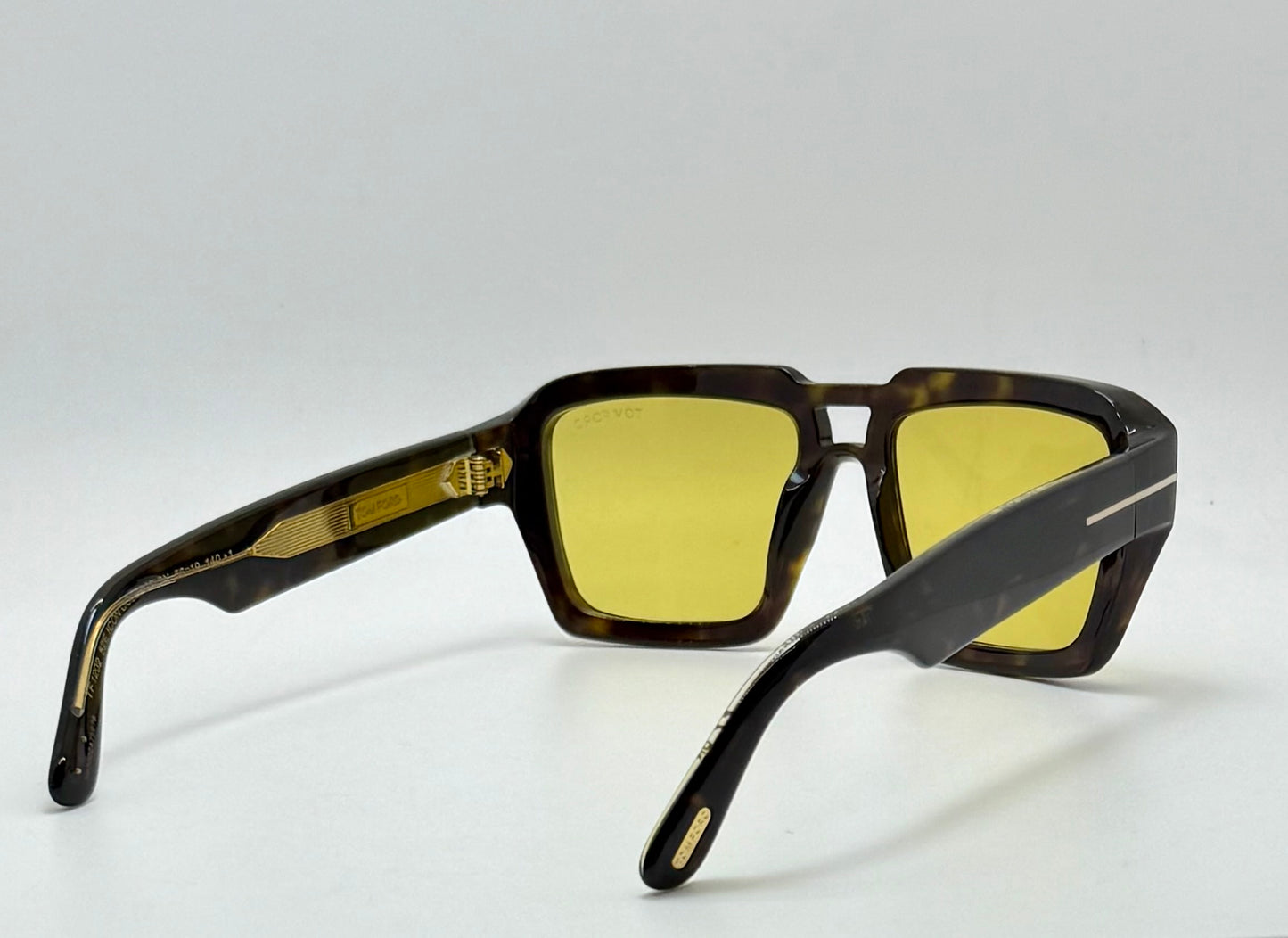 Tom Ford TF1202 52E ICON Collection Sunglasses-Zeiss Yellow Lenses-Full Kit-New