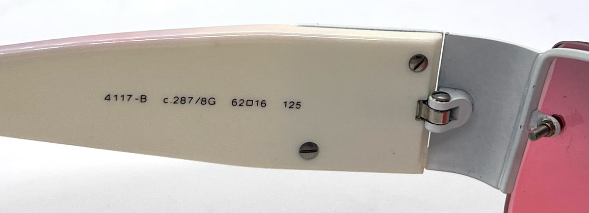 Chanel 4117-B Y2K Deadstock/Unworn Crystal CC Sunglasses-New Custom Gradient Lenses