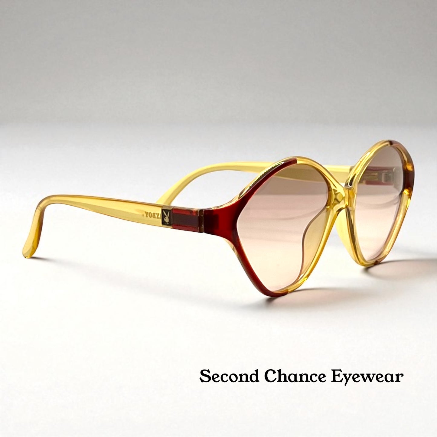 Playboy 4548 30 Vintage Sunglasses w/New Gradient Brown Custom Lenses-Unworn-56mm