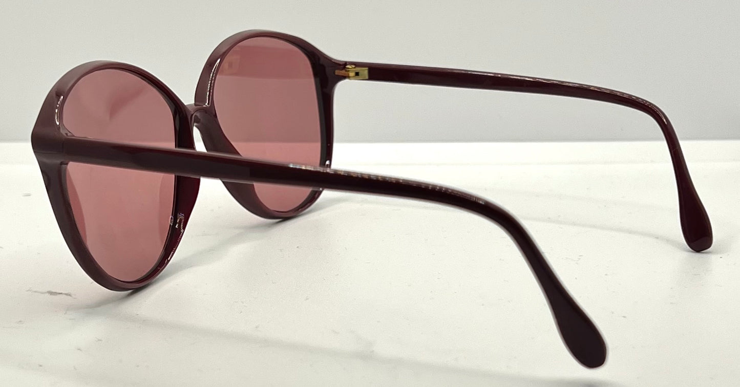 Silhouette Vintage Sunglasses w/New Solid Rose Custom Lenses-Unworn/NOS-Austria