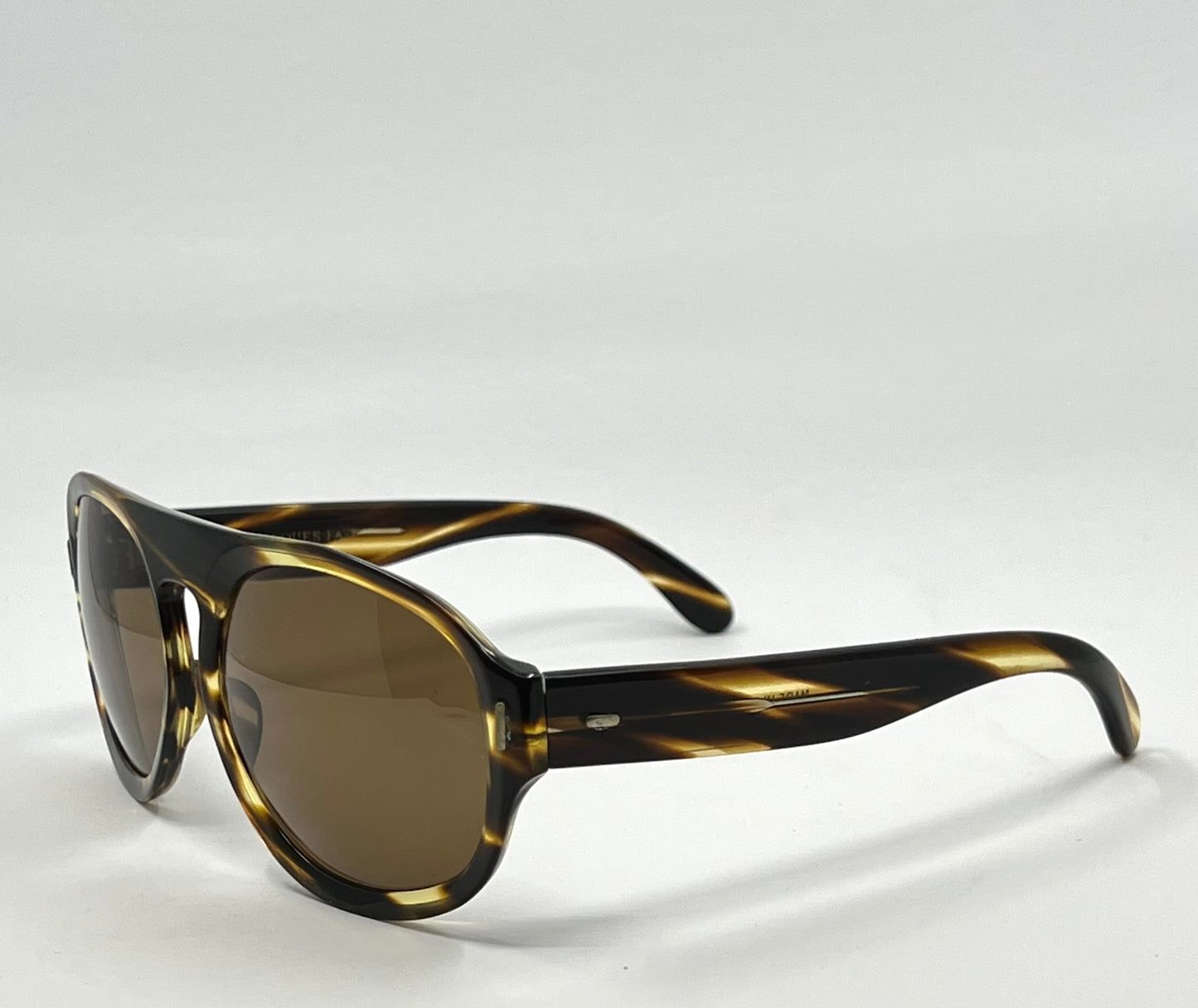 Jacques Fath Vintage Sunglasses Deadstock Made in France Tortoise Brown Unworn