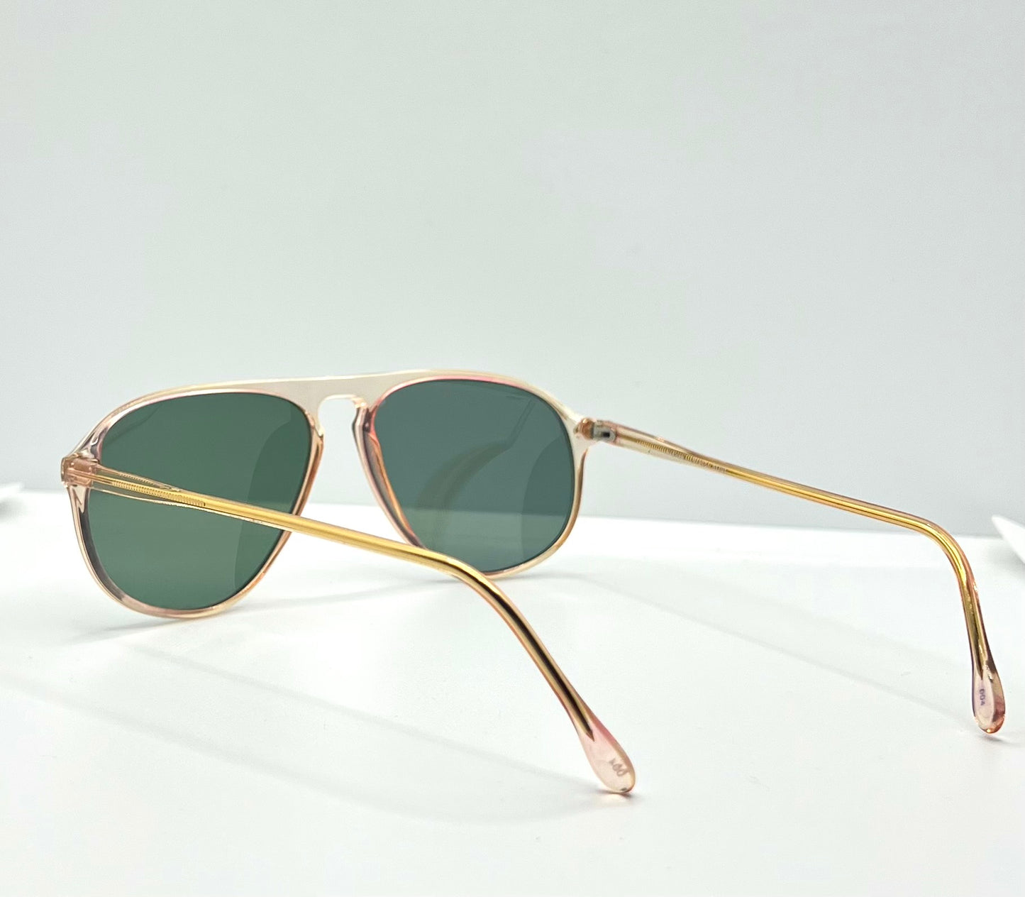 LOGO Paris LP 275 Vintage Sunglasses-Gold/Amber Frame-Custom Lenses-Deadstock-Italy