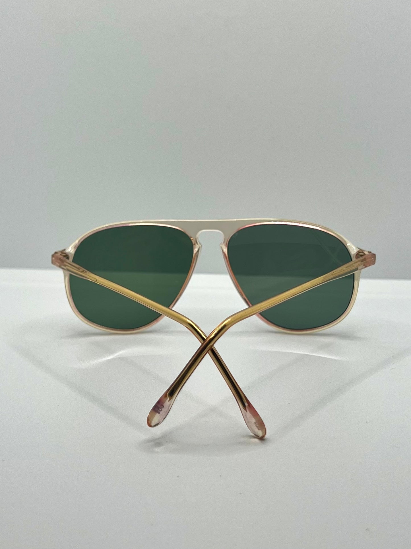 LOGO Paris LP 275 Vintage Sunglasses-Gold/Amber Frame-Custom Lenses-Deadstock-Italy