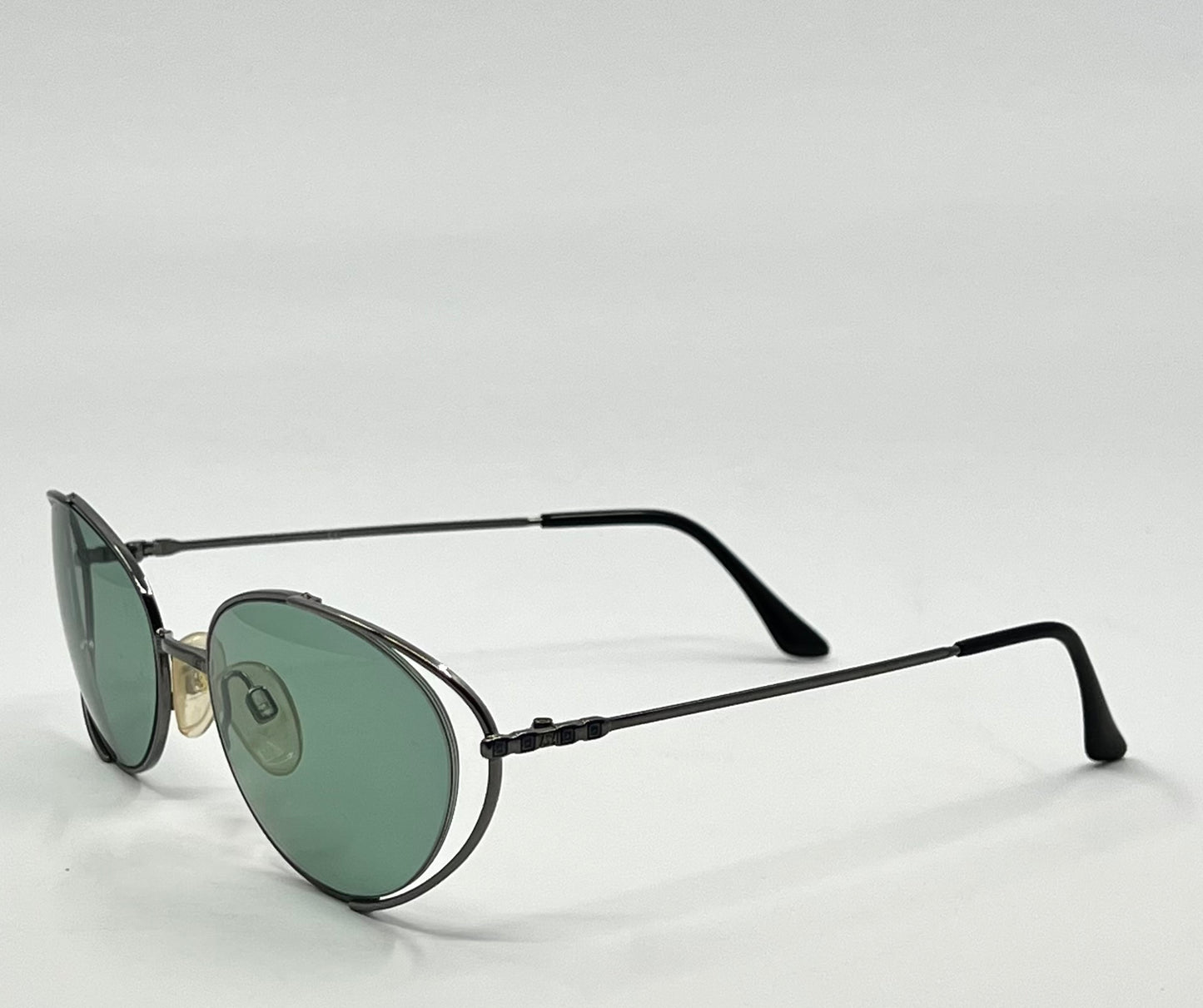 Vintage Yves Saint Laurent 4163 Sunglasses w/New Solid Green Custom Tinted Lenses-Unworn