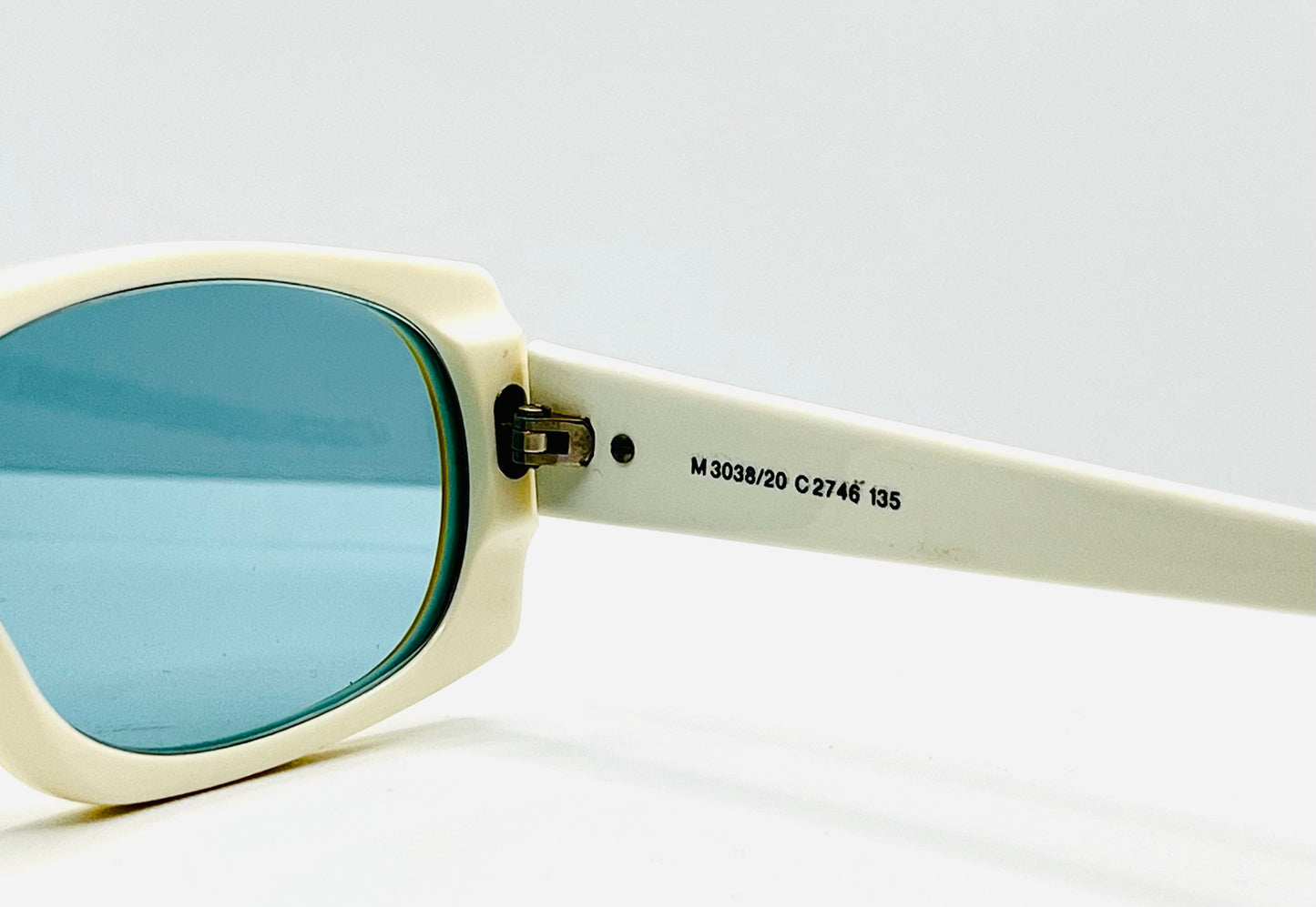 Vintage Silhouette M3038/20 Two-Tone Sunglasses Austria Custom Blue Lenses 135mm