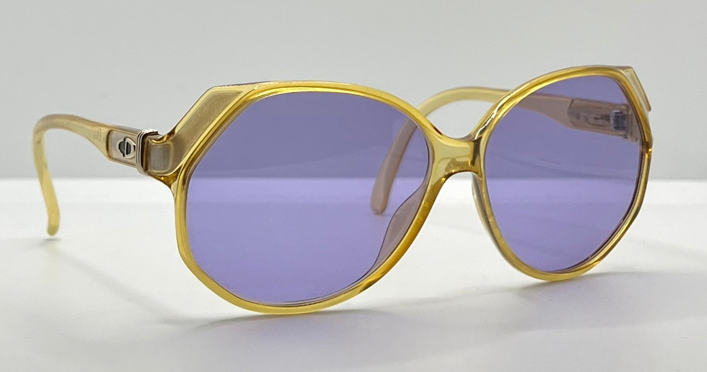 CHRISTIAN DIOR 2255 20 – Vintage Sunglasses w/New, Custom Lavender Lenses-Germany