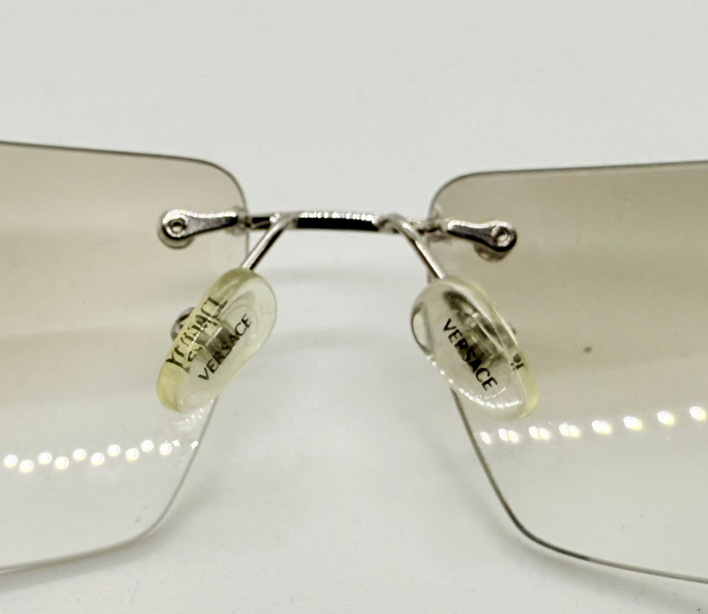 Versace N29/H 030/539 VINTAGE Rimless Shield Sunglasses-Deadstock/Collectible -UNWORN-Italy
