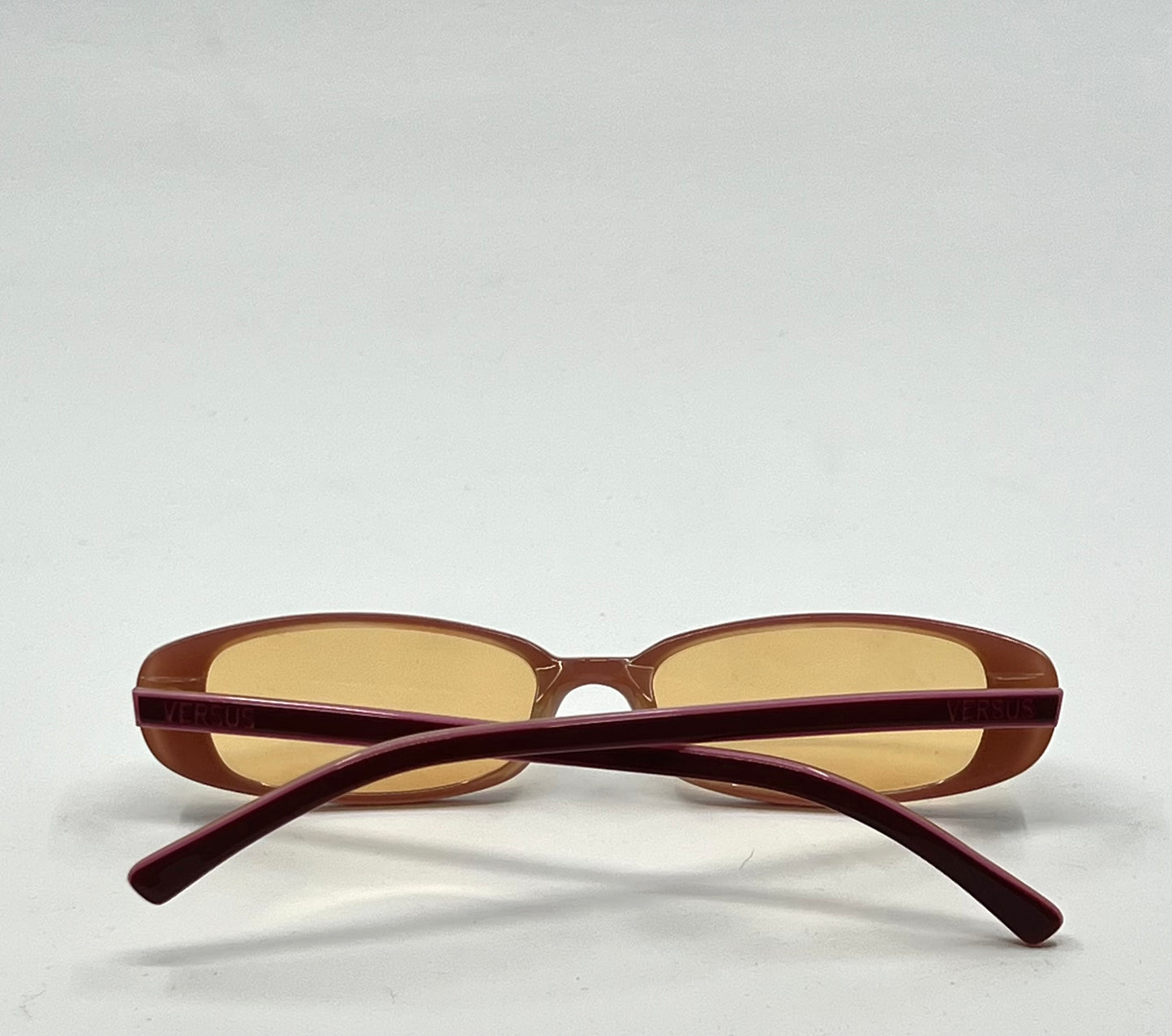Versus by Versace VR8029 469 Vintage Sunglasses w/New Solid Amber Custom Tinted Lenses-Deadstock