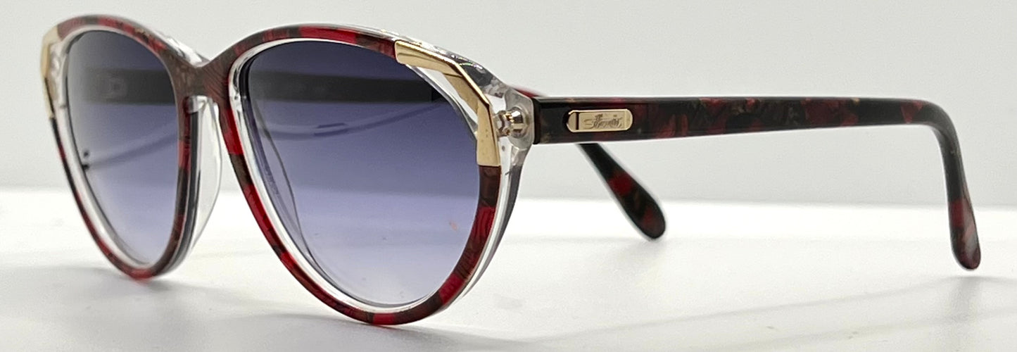 Silhouette M1298 Vintage Cat Eye Sunglasses w/New Custom Gradient Lenses-57mm-Austria/Unworn