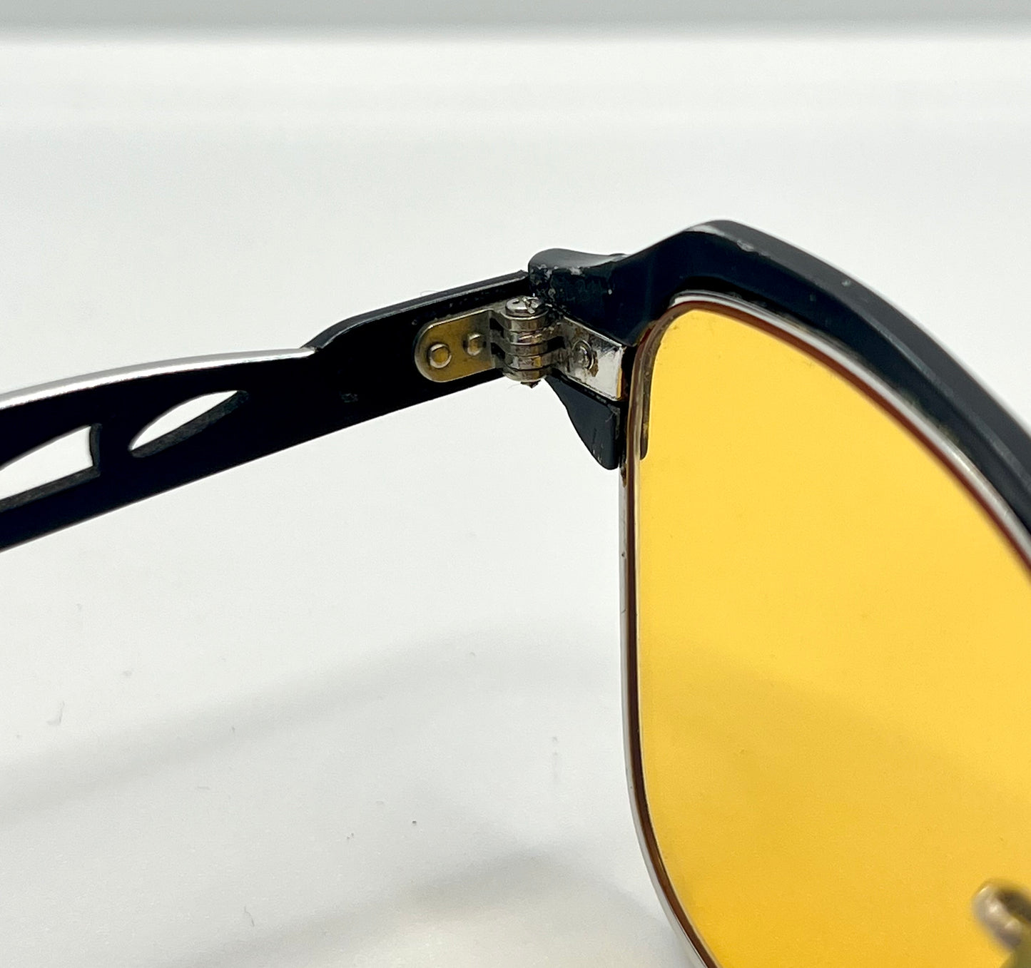B&L 1/10 12K GF 20-46 Clubmaster-Style Vintage Sunglasses w/New, Custom Solid Persimmon Lenses