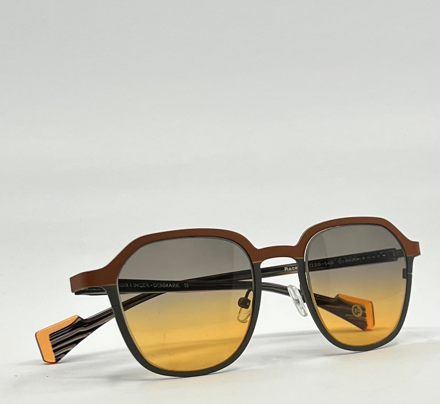 Bellinger Denmark Race C.5070 Sunglasses w/New Gradient Tinted Custom Lenses – Full Kit/Unworn