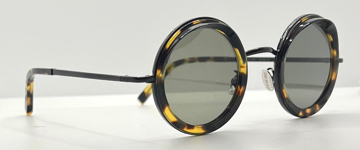 Cutler and Gross 1277 C03 Round Tortoise Sunglasses– New/Unworn-Full Kit-44mm
