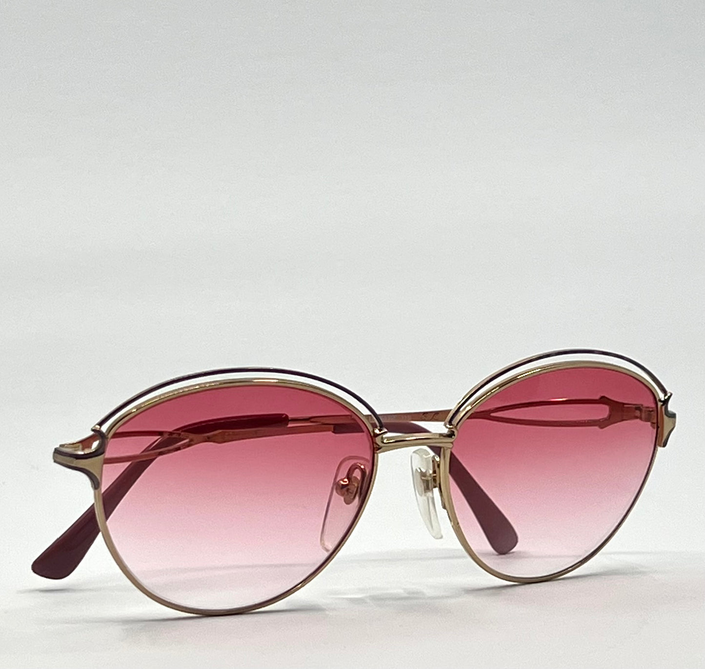 Sophia Loren BEAURIVAGE 21 Zyloware Vintage Sunglasses w/New Pink Gradient Custom Lenses-NOS/UNWORN