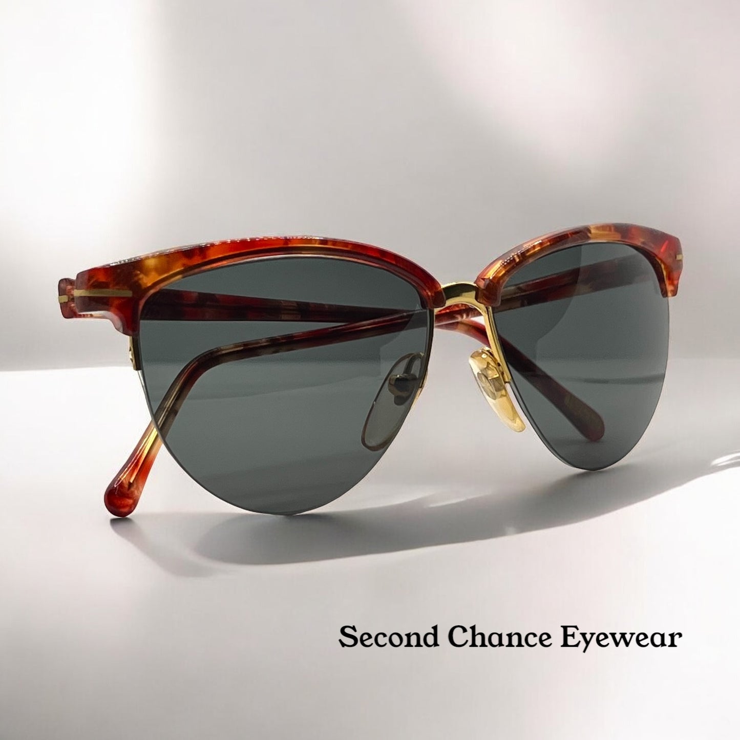 Versace 312/S Red Tortoise Vintage Sunglasses w/New Custom Lenses-52mm-Italy-Unworn