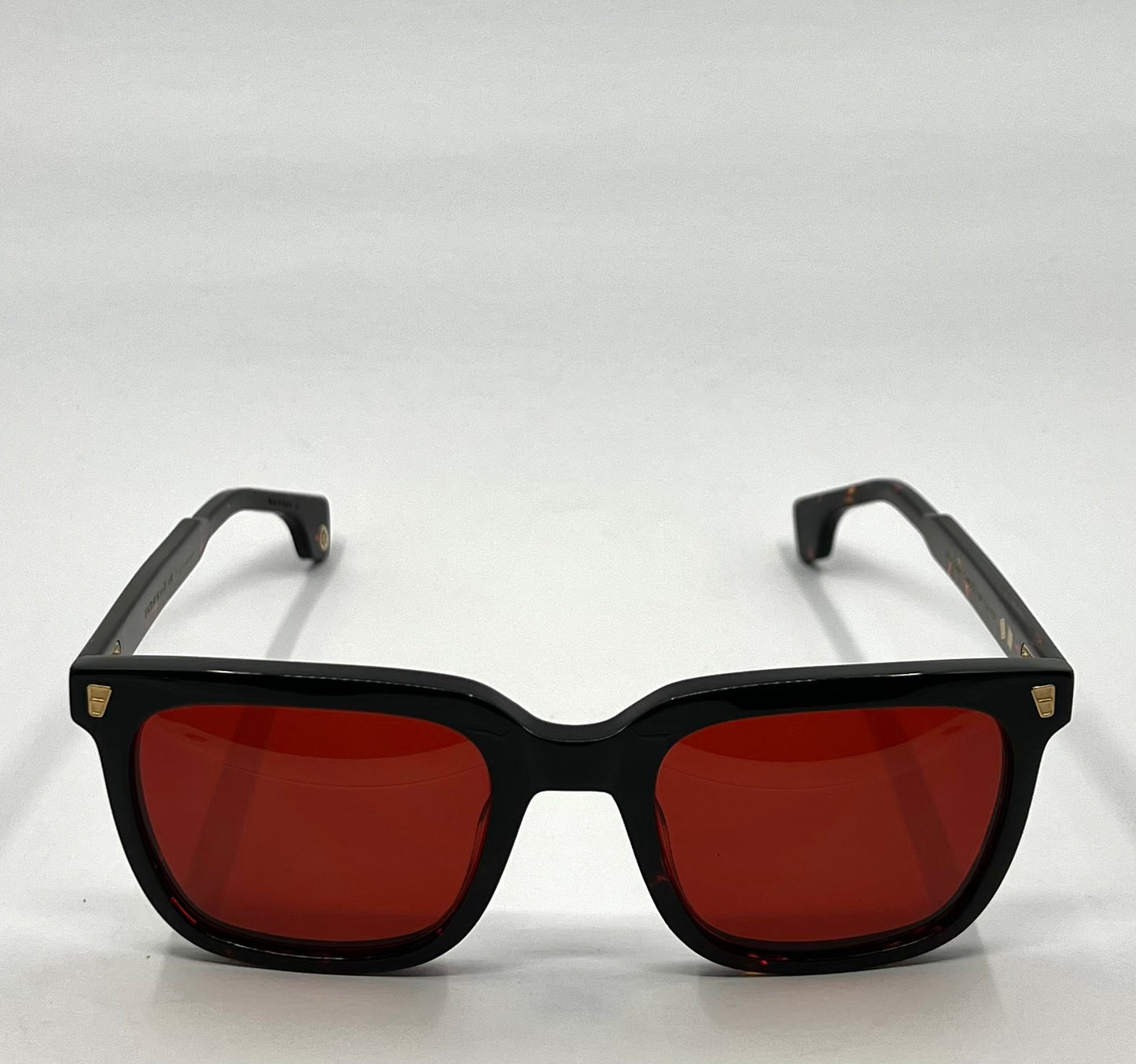 Entourage of 7 Harrison Sunglasses w/New Solid RedTinted aCustom Lenses– Full Kit-New/Unworn