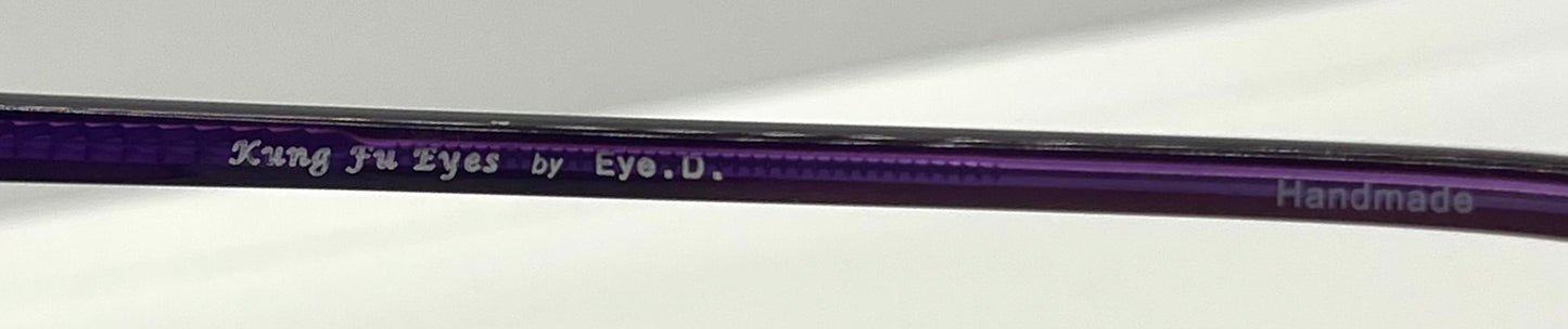 Kung Fu Eyes Sophia 159 Purple Titanium Sunglasses w/New, Custom Gradient Lenses