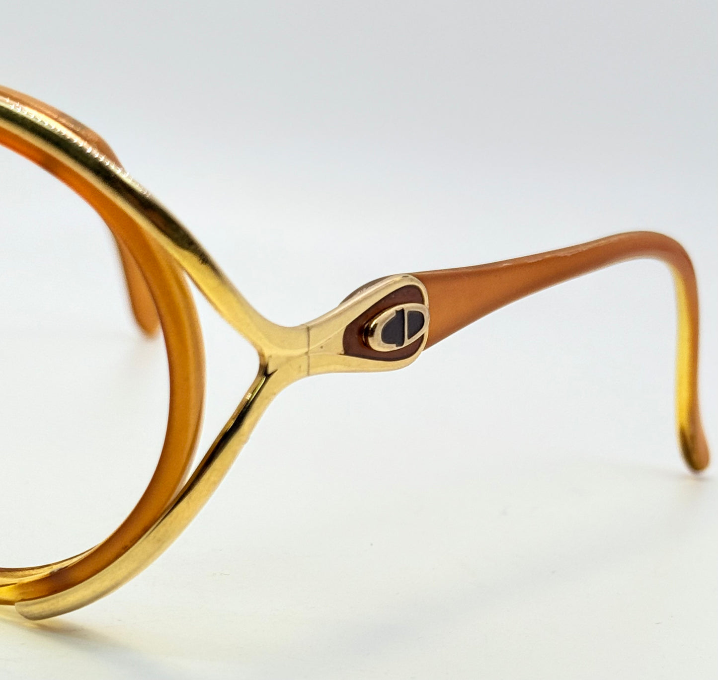 Christian Dior 2189 10 Amber Gold Vintage Deadstock Frame – Customizable or RX