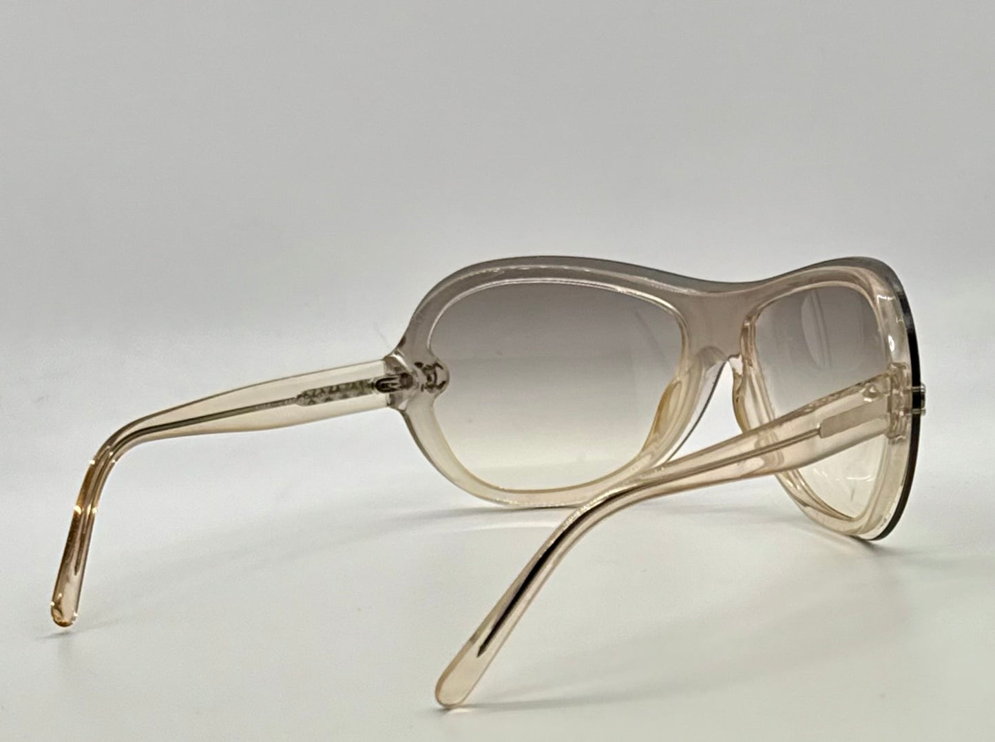 Chanel 5066 c.866/8G Sunglasses – Vintage Y2K Shield Wrap Gradient Brown Italy