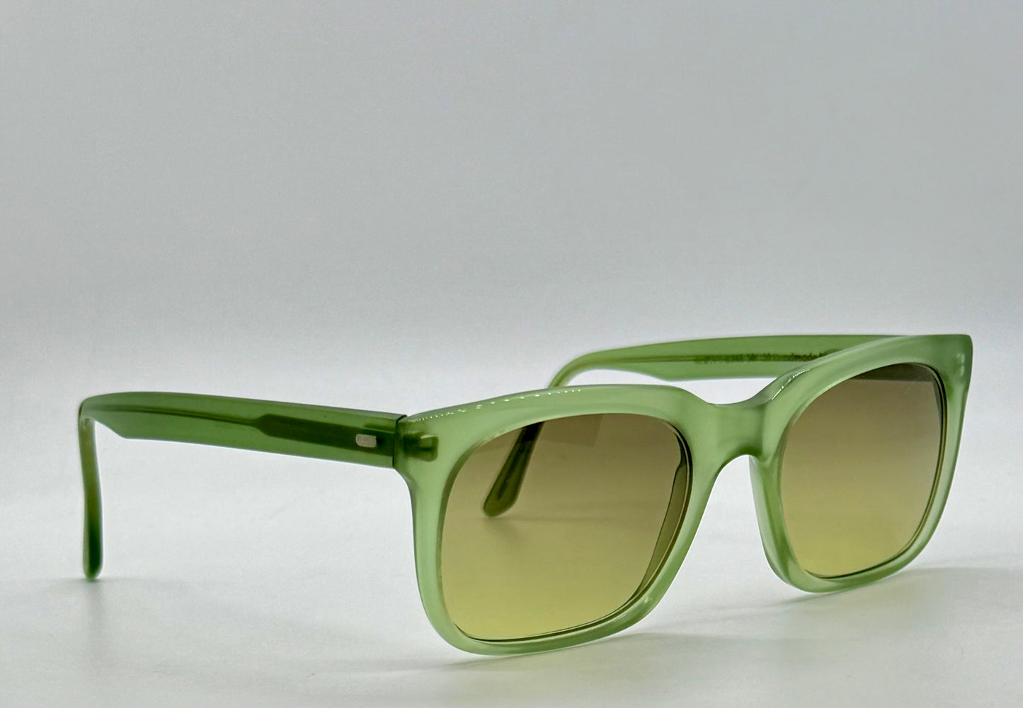 Cutler and Gross M:0974 Green Vintage Sunglasses w/New Olive–Citrus Gradient Custom Lenses-50mm
