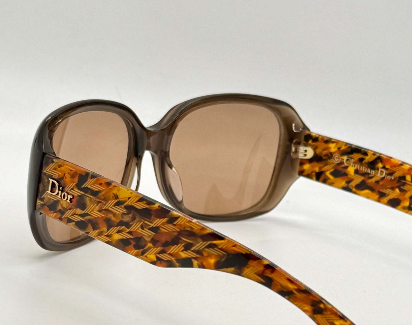 Christian Dior Flannelle 5 Vintage Sunglasses w/New Solid Brown Custom Tinted Lenses-Germany-56mm