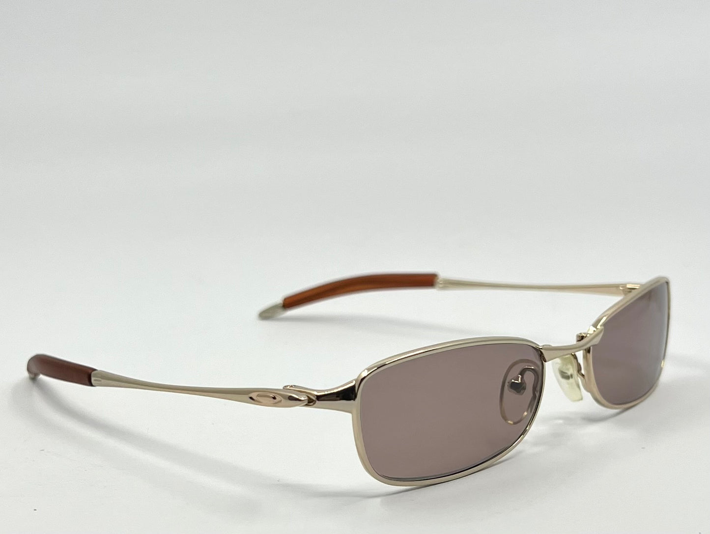 Oakley Straight Line 2.0 11-729 Vintage Sunglasses w/New Solid Brown Cudtom Tinted Lenses-Unworn/ Collectible