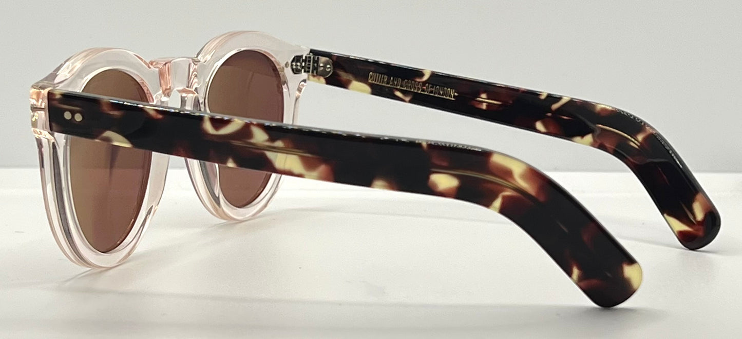 Cutler and Gross CGSN 0734 Crystal/Tortoise Sunglasses-50mm-New/Unworn-Full Kit