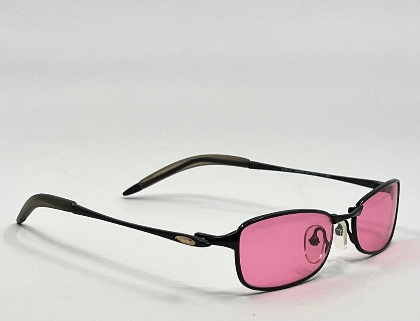 Oakley Straight Line 2.0 11-729 Vintage Sunglasses w/New Solid Pink Custom Tined Lenses-NOS/Unworn