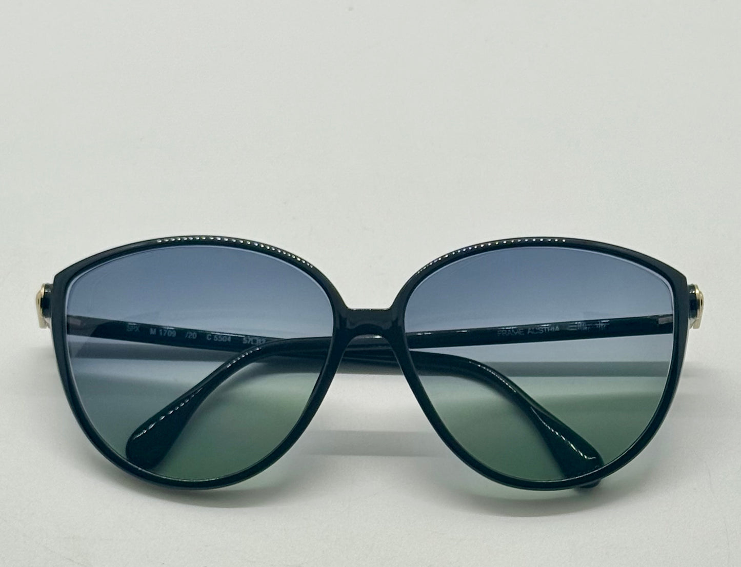 Silhouette M 1709 C 5504 Vintage Sunglasses w/New Blue-to-Green Custom Gradient Lenses