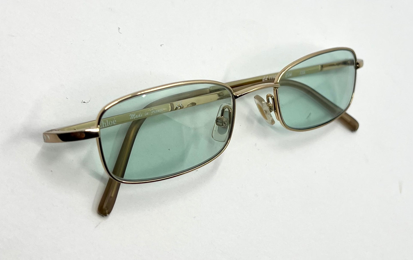 Chloé CL1110 C04 Gold Y2K Sunglasses w/ New Second Chance Customs Day/Night Lenses