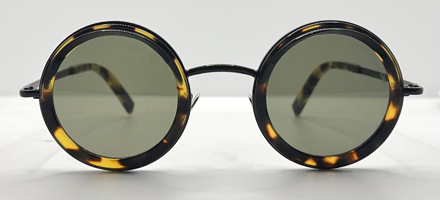 Cutler and Gross 1277 C03 Round Tortoise Sunglasses– New/Unworn-Full Kit-44mm