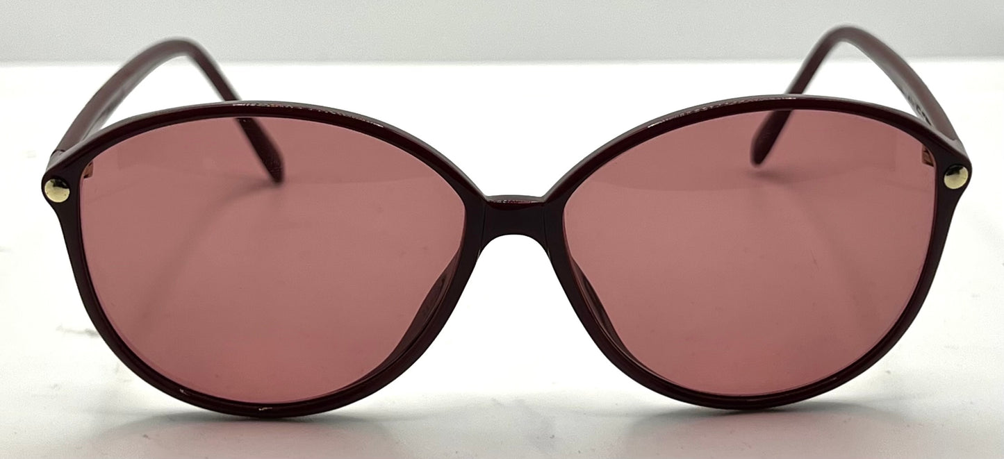 Silhouette Vintage Sunglasses w/New Solid Rose Custom Lenses-Unworn/NOS-Austria
