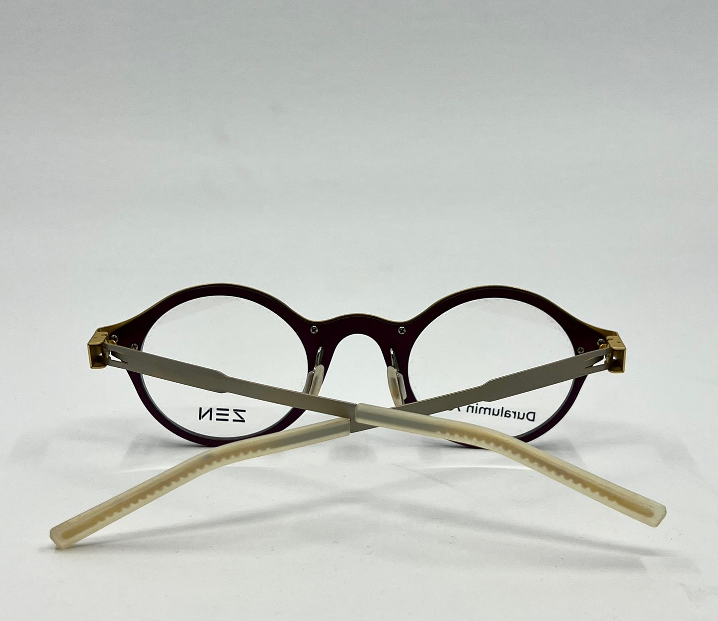 Zen Barcelona Einstein Z457 C.04 44-25 Round Optical Glasses Duralumin 7075 NIB