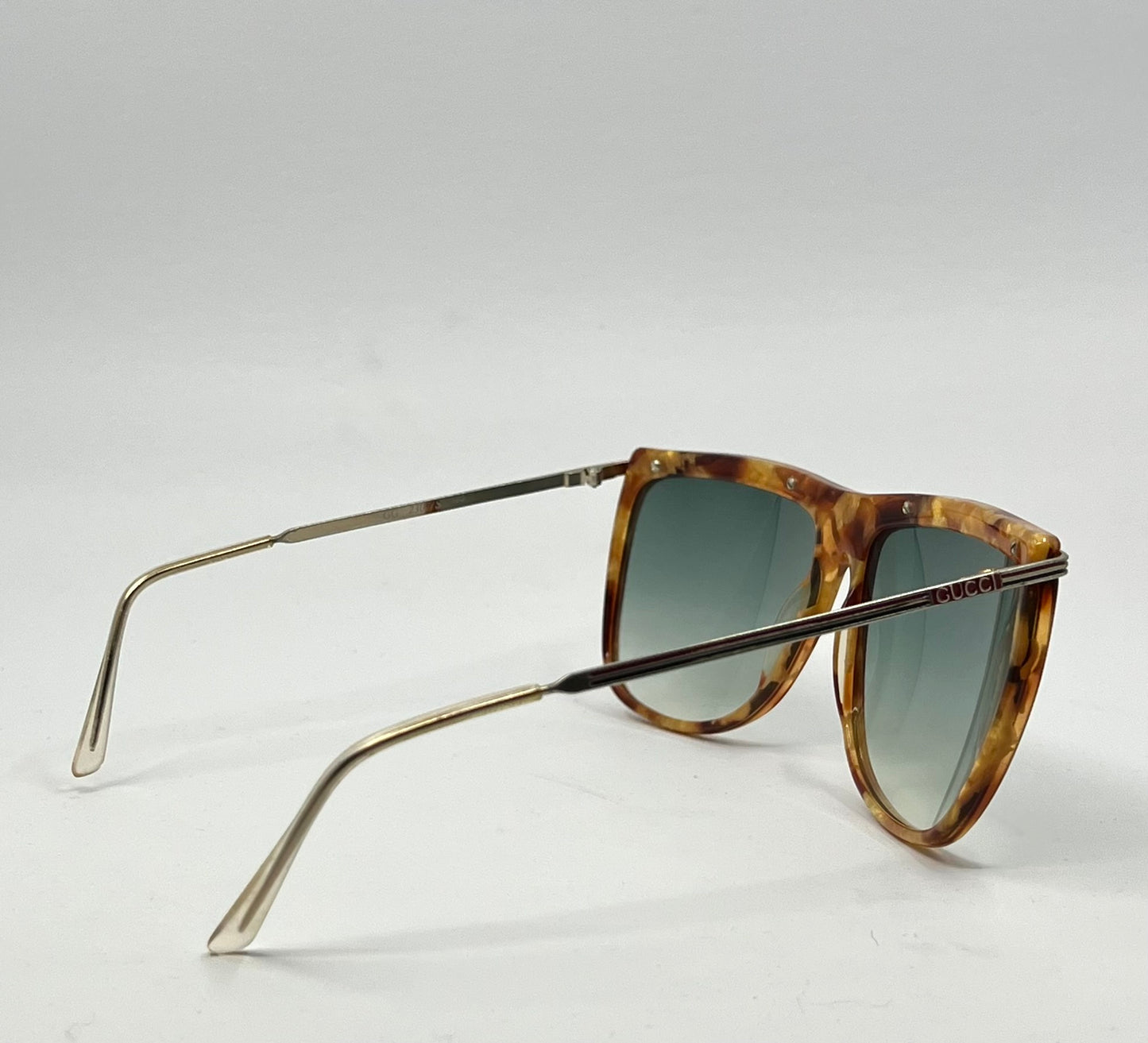 Gucci GG 2307/S Vintage Sunglasses w/New Gradient Aquamarine Tinted Custom Lenses