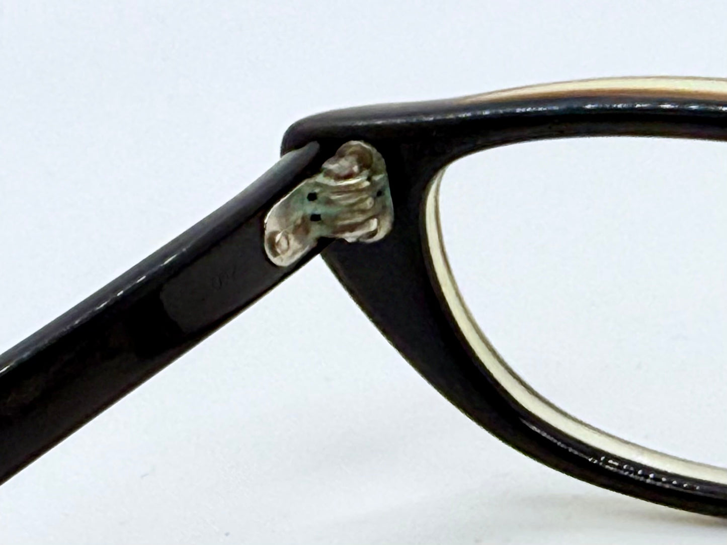 Vintage American Optical Cat-Eye Glasses-1950s/1960s Black & Brown Acetate Frame