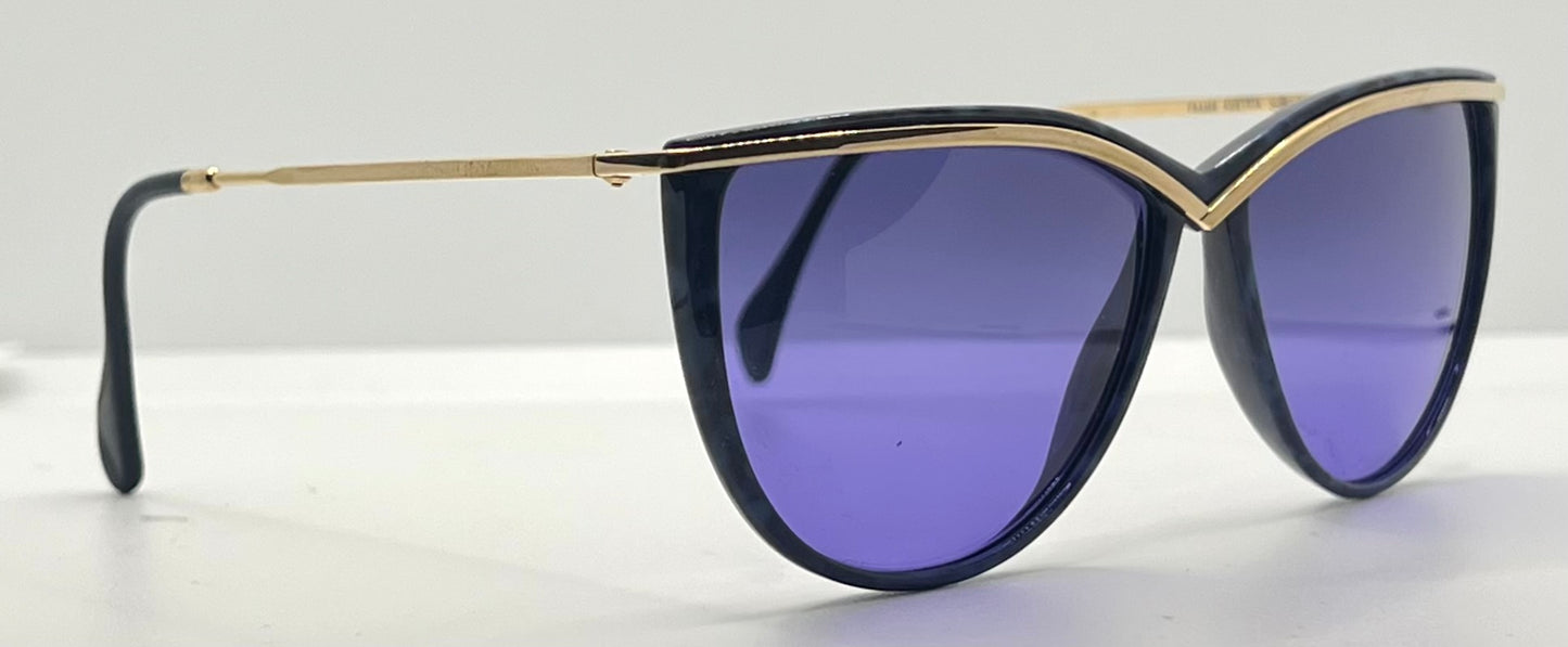 Silhouette M 1703 SPX Cat Eye Vintage Sunglasses w/New Solid Purple Custom Lenses-58mm-Austria