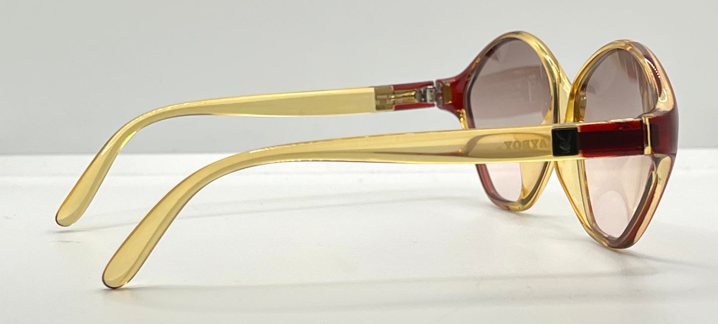 Playboy 4548 30 Vintage Sunglasses w/New Gradient Brown Custom Lenses-Unworn-56mm