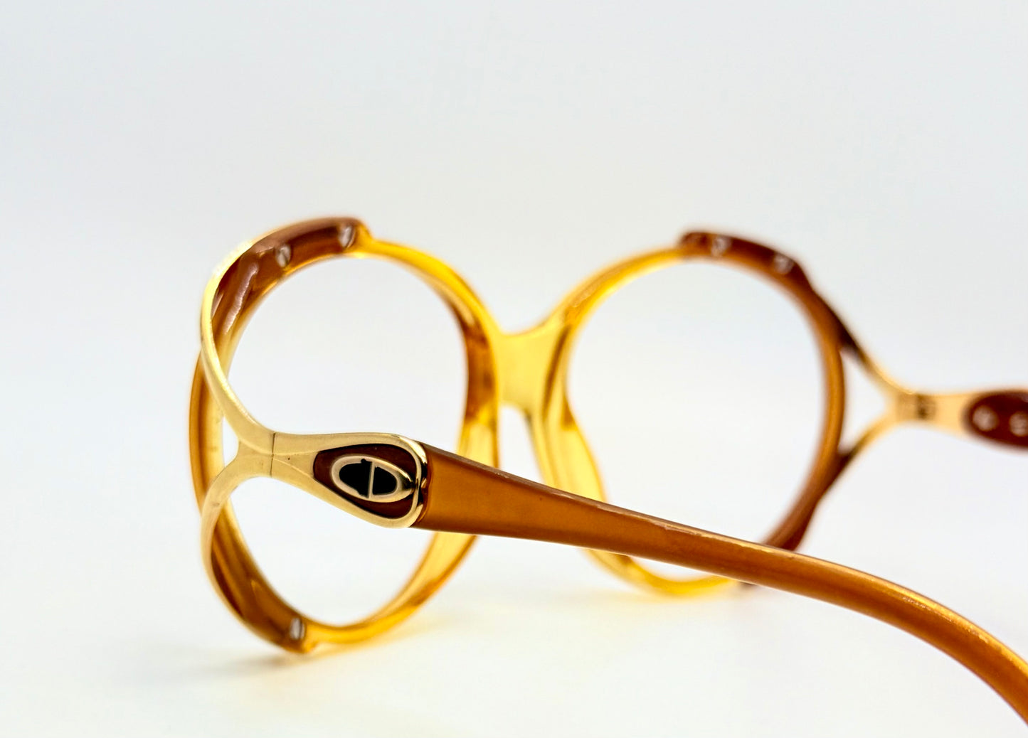 Christian Dior 2189 10 Amber Gold Vintage Deadstock Frame – Customizable or RX
