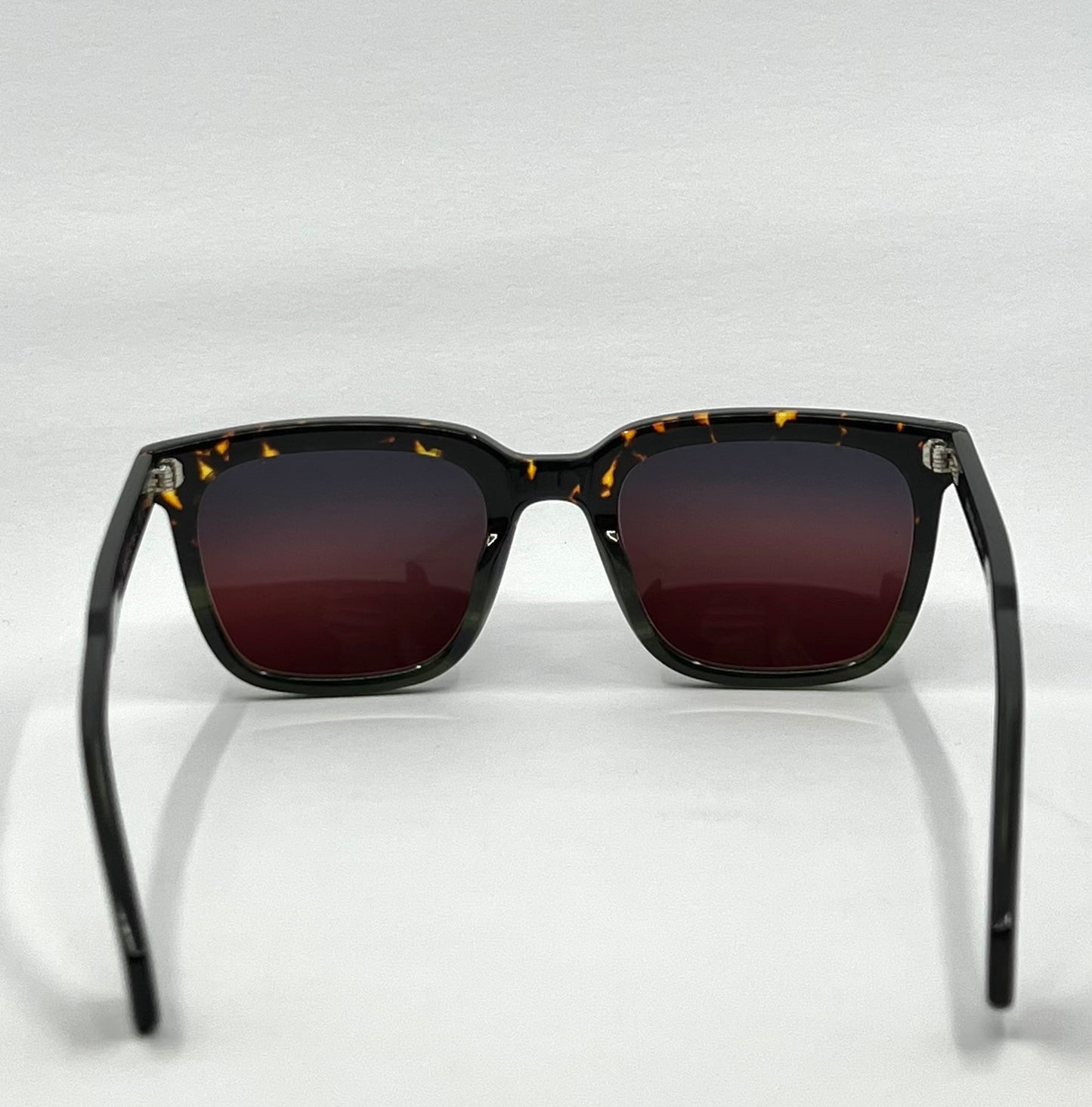 Entourage of 7 Los Angeles “Harrison” w/New Drk Grey to Red Custom Gradient Lenses-Handmade in Japan