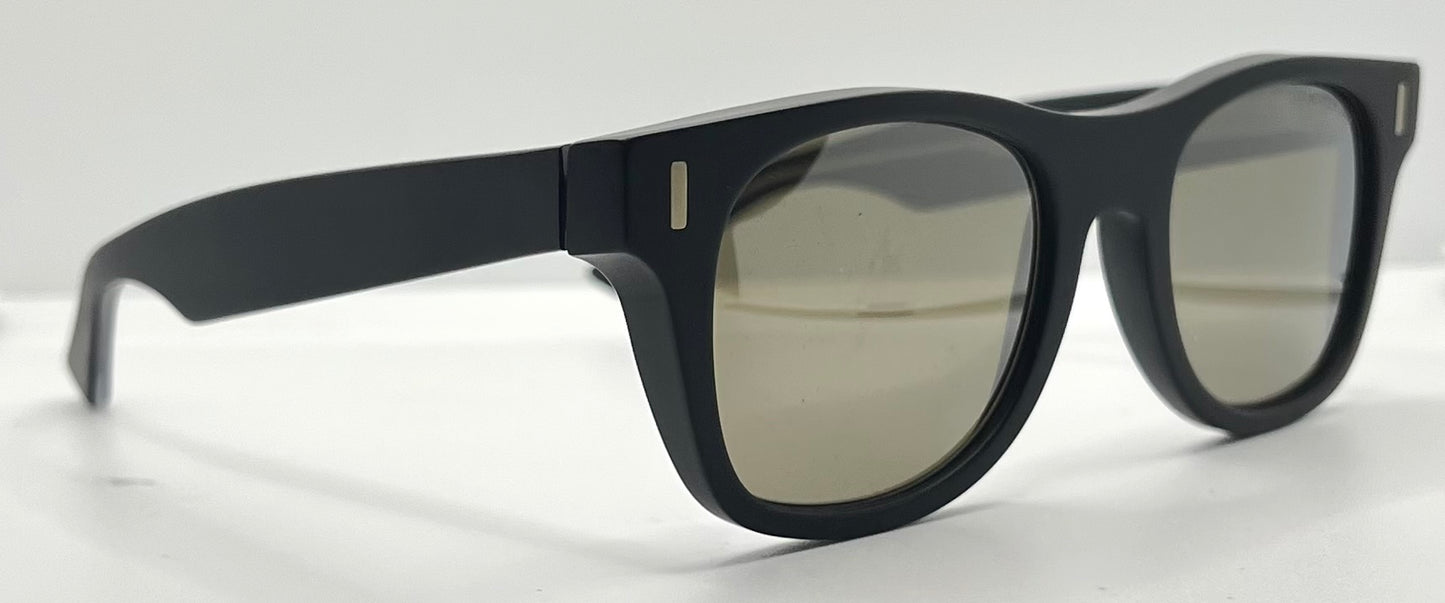Cutler and Gross 1339 C04 Sunglasses-Matte Black-52mm-Full Kit-New/Unworn-Italy