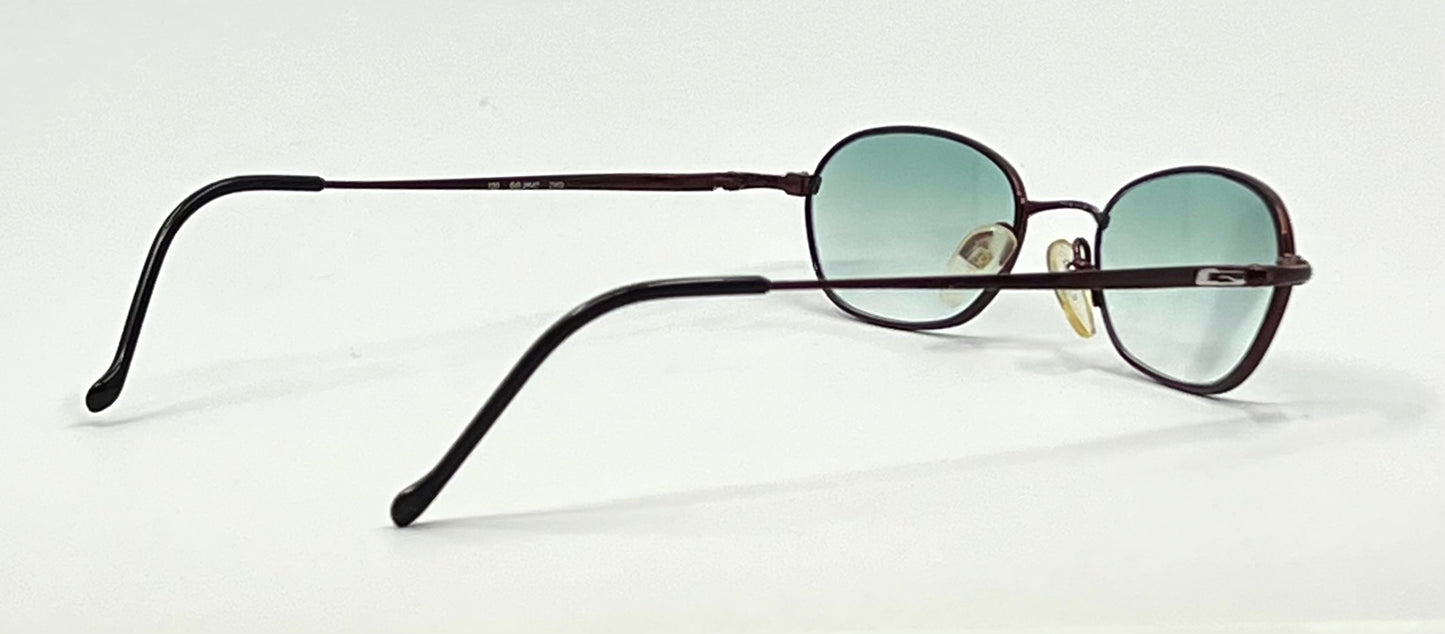 Gucci GG2647 7XG Y2K Vintage Sunglasses-New Custom Aqua Gradient Tinted Custom Lenses