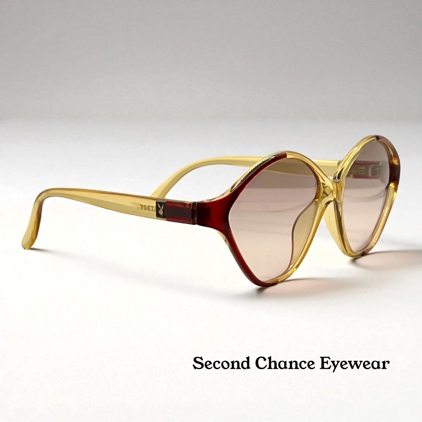 Playboy 4548 30 Vintage Sunglasses w/New Gradient Brown Custom Lenses-Unworn-56mm