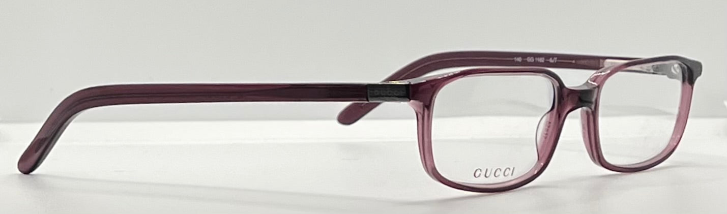 Gucci GG1182 6JT Burgundy Vintage Optical Frames – Deadstock – Made in Italy