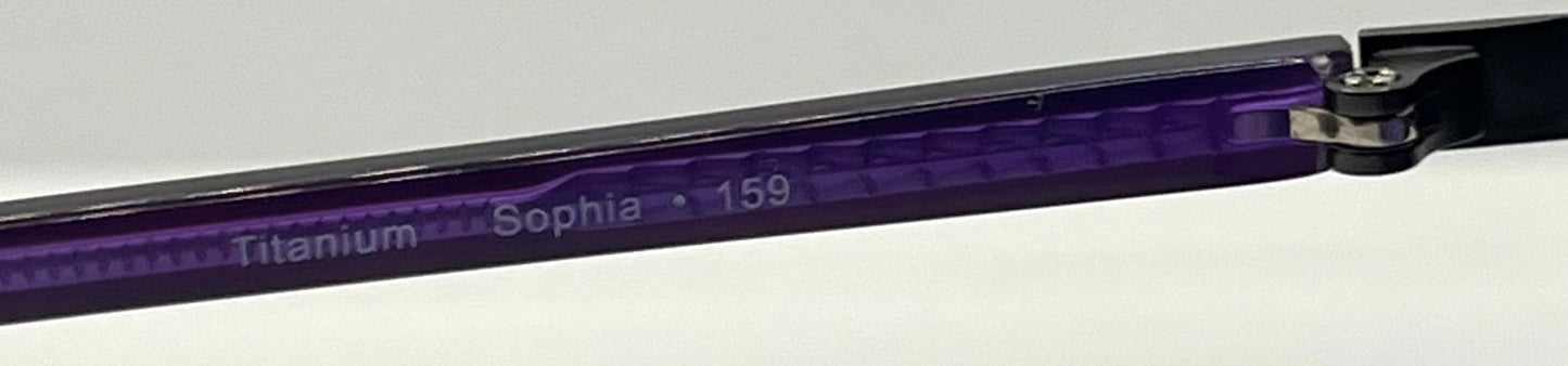 Kung Fu Eyes Sophia 159 Purple Titanium Sunglasses w/New, Custom Gradient Lenses