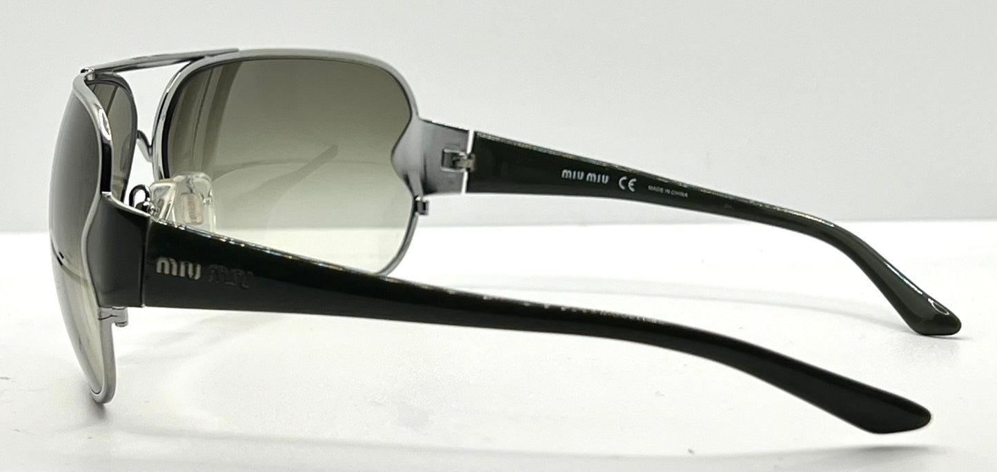 MIU MIU SMU55G 5AV-1X1 Shield Sunglasses-Gradient Lenses-68mm-New/Unworn-Full Kit